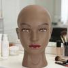 Female Mannequin Head Display Model Realistic PVC Manikin for Makeup Shopping Mall