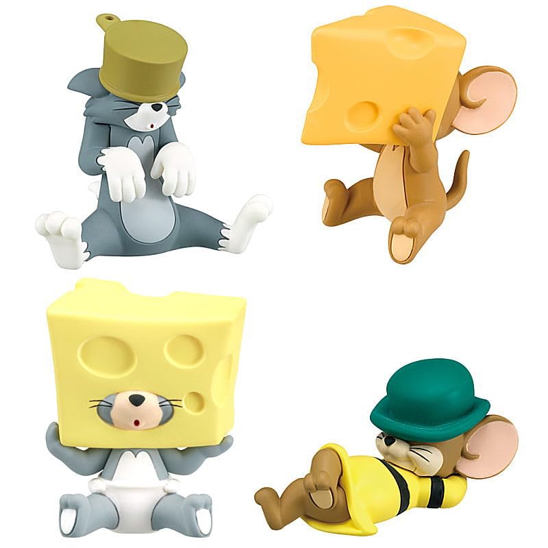 Tom and Jerry Hide Seek Figure Set Set of 4 Gachapon Capsule Toy & [Complete Types]
