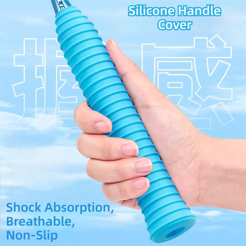 Multicolor Silicone Grip Cover Silicone Handle Cover Creative Badminton Grip  Fishing Rod