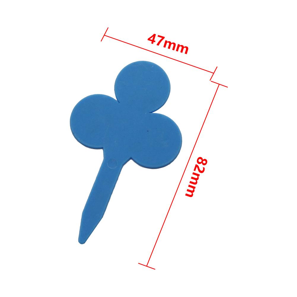 100Pcs Plant Labels Heart-shape Clover-Shape Waterproof Flower Herb Nursery Tags Garden Balcony Potted Plants Marking Signs