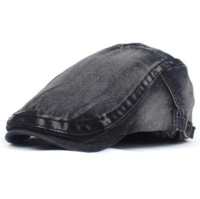 Washed Denim Beret Men's and Women's Fashion Casual Cap Forward Cap