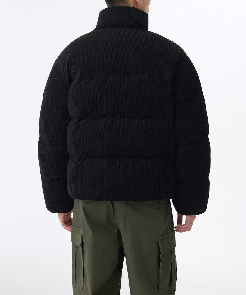 Musinsa Standard Corduroy Down Puffer Short Padded Jacket [Black]