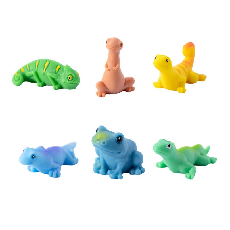 Micro-landscape Ornaments, Simulated Lizards and Frogs, Garden Landscaping, Car Accessories, Resin Craft Decorative Small Ornaments