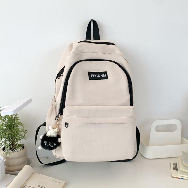 Japanese backpack female high school students simple and versatile large-capacity computer backpack male ins junior high school student schoolbag