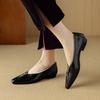 Fashion NEW Spring/Autumn Women Pumps Square Toe Chunky Heel Shoes Split Leather Shoes for Women Concise Slip-on Zipper Handmade Shoes