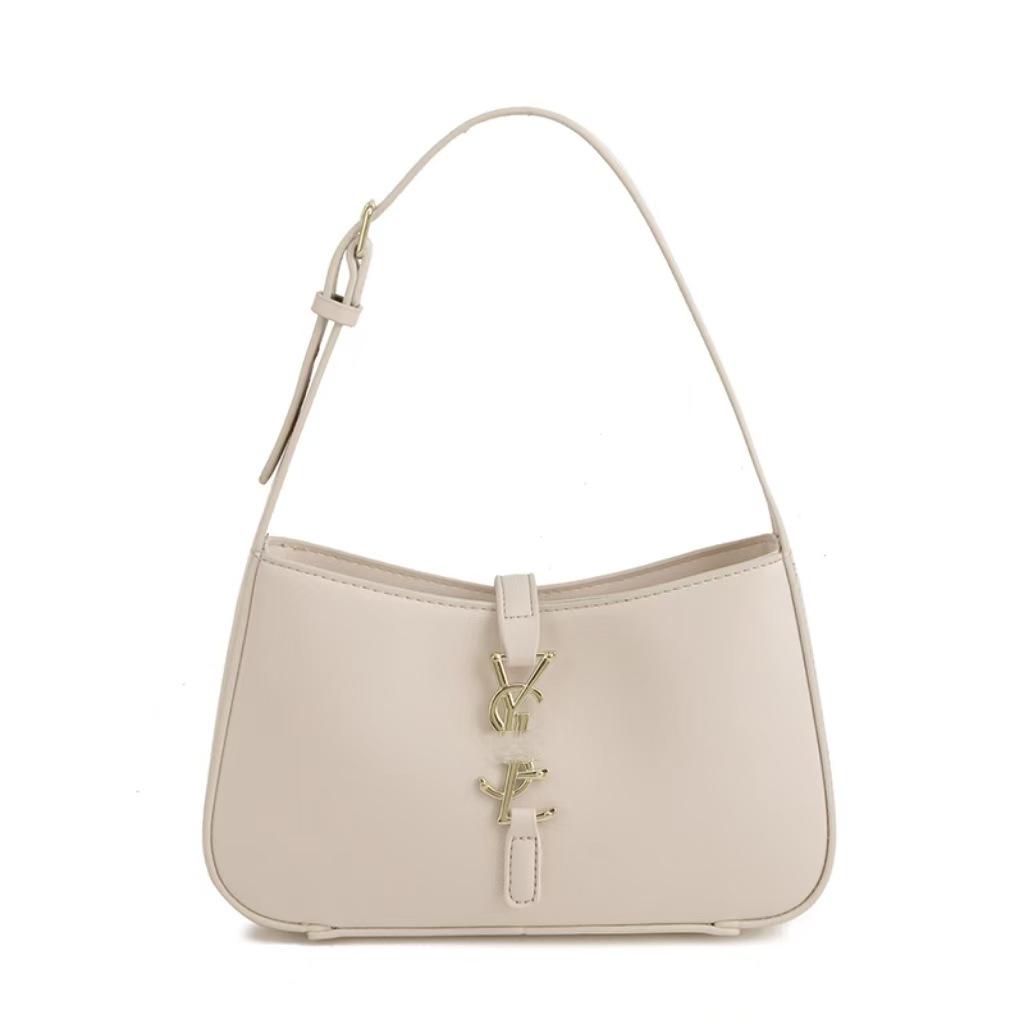 Chic French Women's Shoulder Bag - High-End Textured Mirror Design, Trendy 2025 Underarm Style