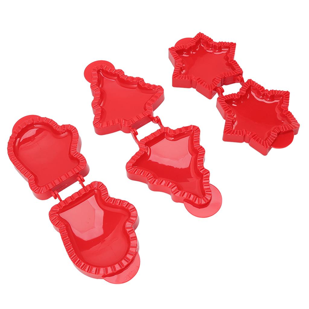 3 szt. Formy do kieszonkowych ciast w kształcie choinki, gwiazdy, rękawicy, praska do ciasta, mini zestaw form do ciasta ręcznego, ciasto