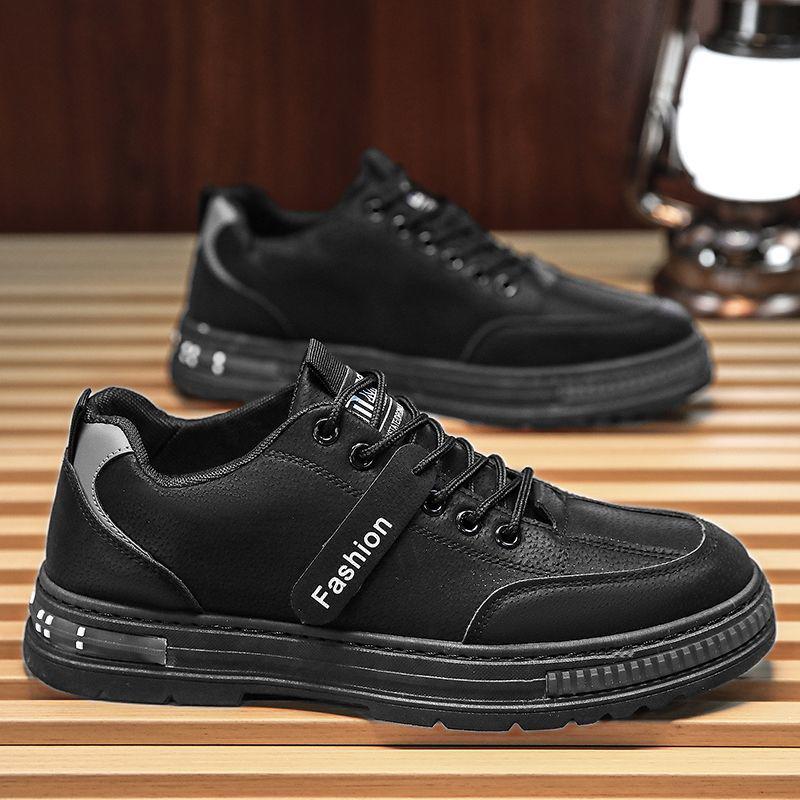 Men s Spring 2025 Thick-Soled Height-Boosting Waterproof Martin Boots - Dirt-Resistant Low-Top Work & Hiking Shoes 42