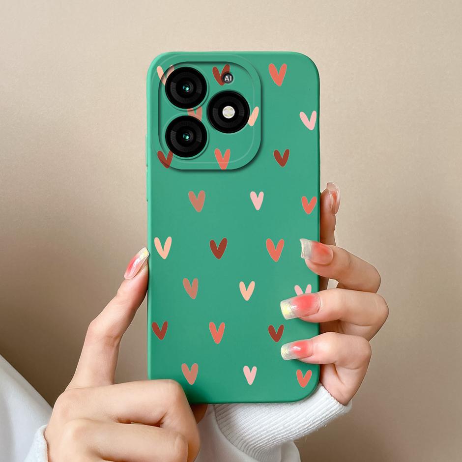 For Tecno Itel A70 Phone Case Cool Girl Cartoons Pattern Liquid Silicone Shell For ItelA70 A 70 High-quality New Design Fundas