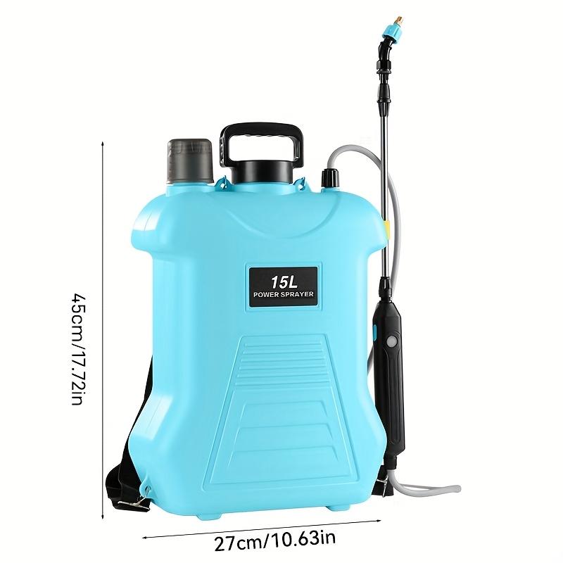 3.96gal Battery Operated Garden Sprayer Electric Backpack Sprayer Garden Patio Lawn Sprayer with 5 Spray Nozzles Retractable Hose And Adjustable Strap