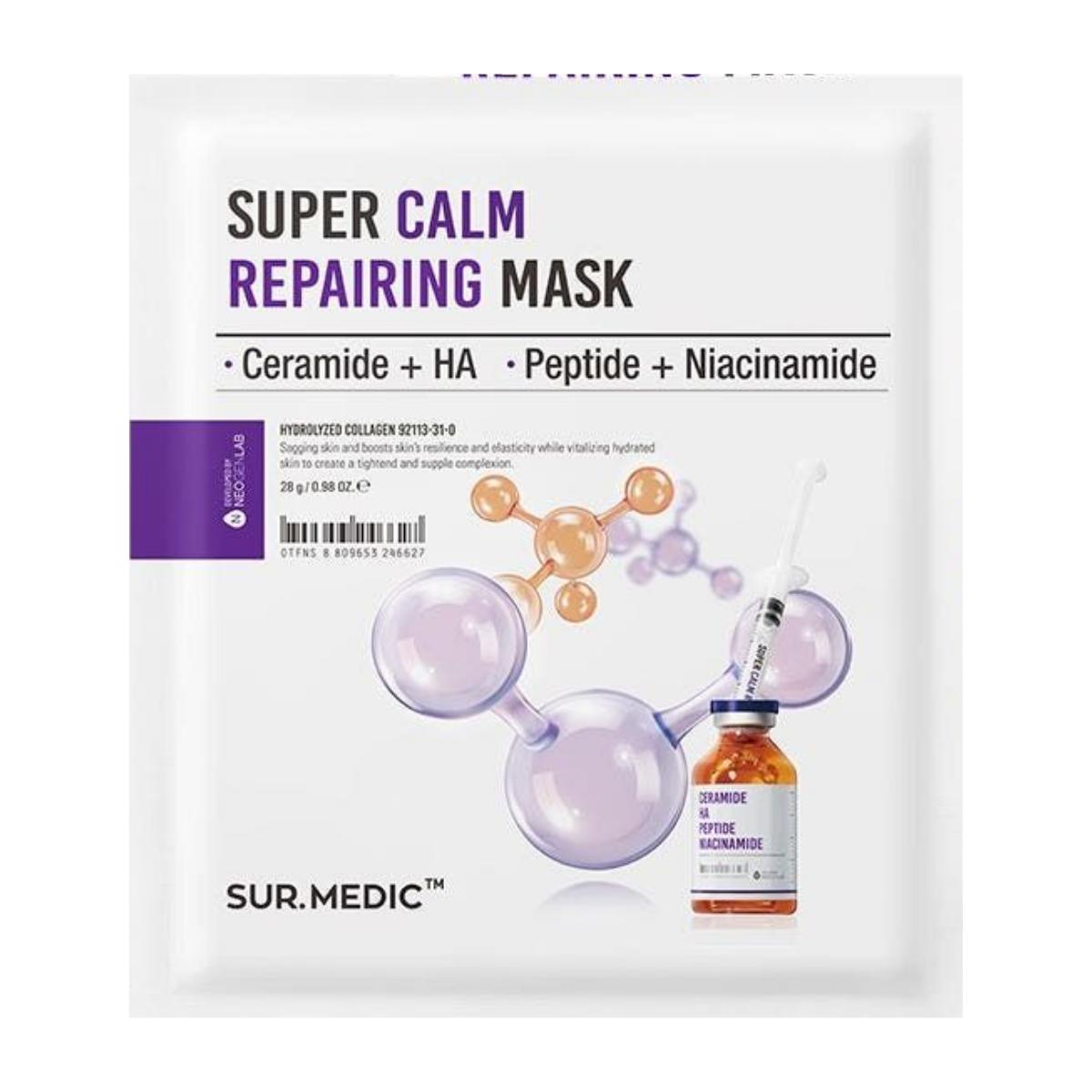 NEOGEN Surmedic Super Ceramides & Panthenol Deep Hydrating Repairing Mask 28g (10 Pads/Sheets)