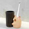 2Pack Ceramic Capybaras Toothbrush Holder Set For Couple Cute Animal Shapeds Bathroom Countertop Organizers