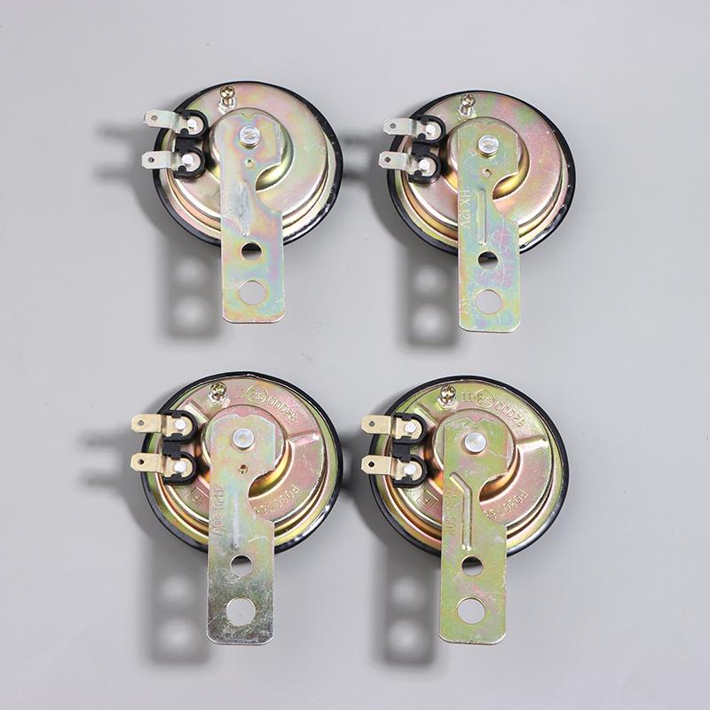 12V 48V 60V General Motorcycle Electric Horn Kit Waterproof Round Speaker Loud Electric Horn Suitable For Bicycle Scooter 105Db