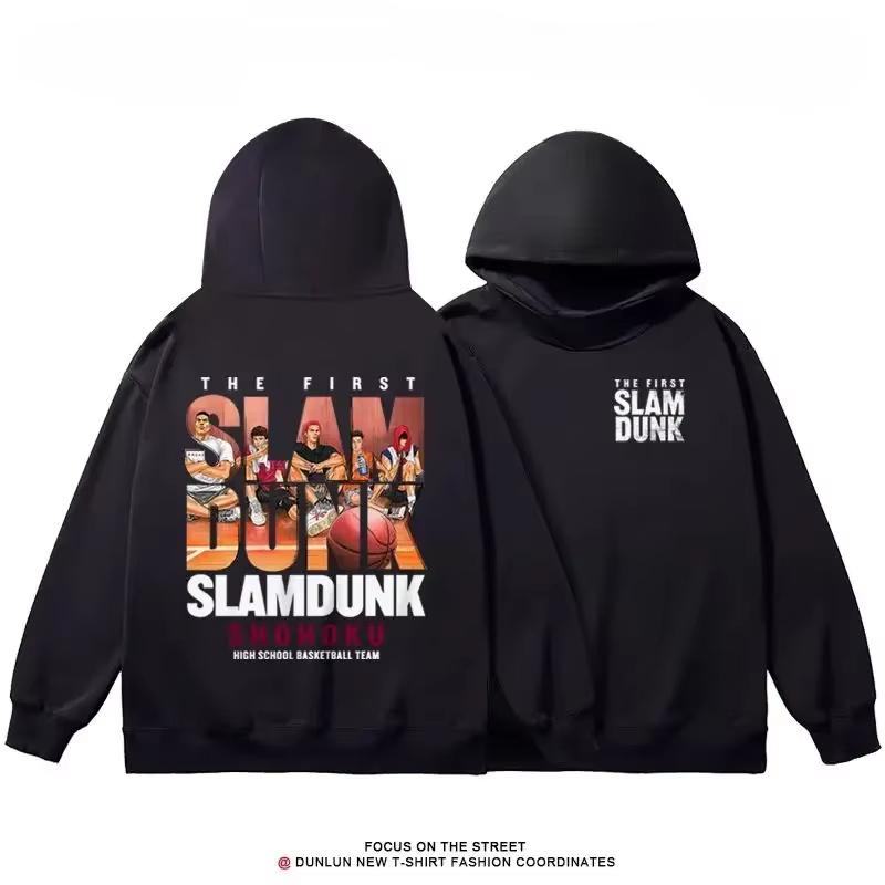 

2024 Japanese Anime SLAM DUNK Men s Cotton Hoodie Pattern Printed Hoodie Loose Full Matching Preppy Style 3XL