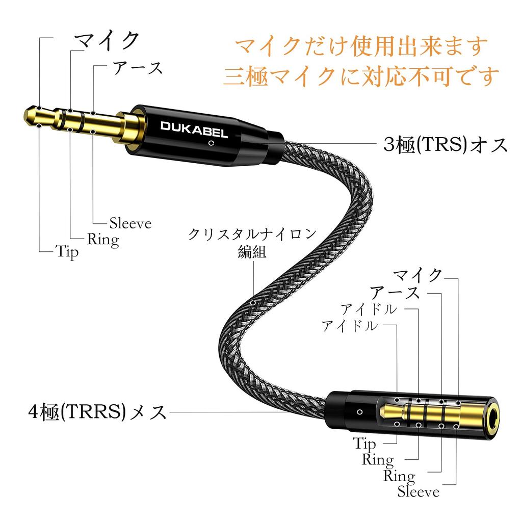 DuKabel TRRS to TRS Audio Adapter 3.5mm DK-TR01