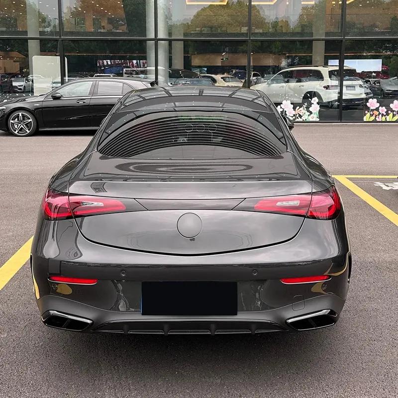 For Mercedes Benz CLE Coupe C236 AMG 2024+ Rear Four Exhaust Tailpipe Frame Modification ABS Body Kit Exterior Guard Decoration