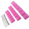 Hair Root Curlers Pink Self Grip Hair Curlers Rollers with Clips for Hair Dressing Styling DIY