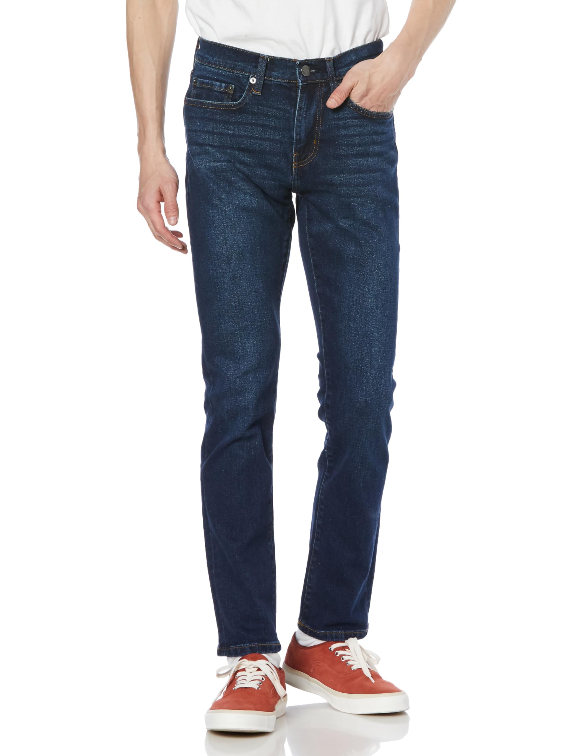 Amazon Essentials Stretch Athletic Fit Indigo Sizes Men s Jeans, Wash, W31/L34