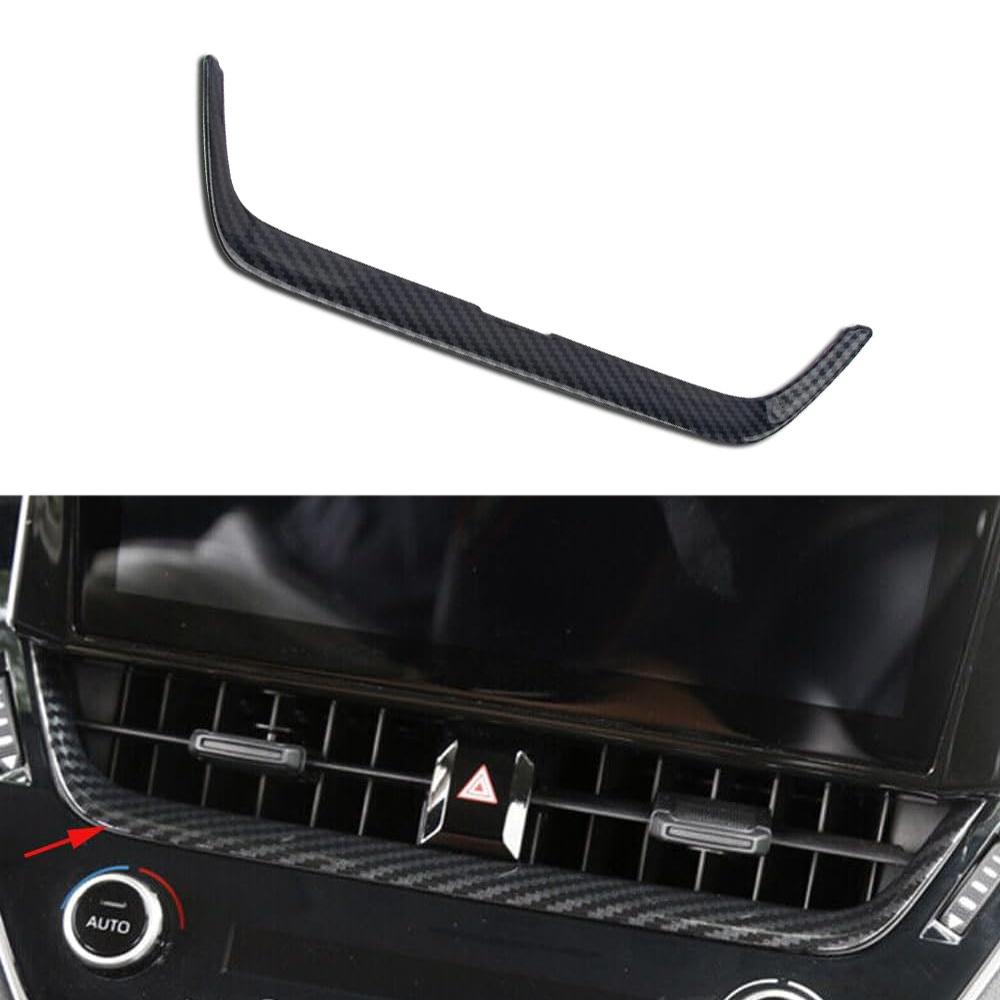Car Dashboard Center Air Vent Cover Trim Carbon Fiber Look For Toyota Corolla