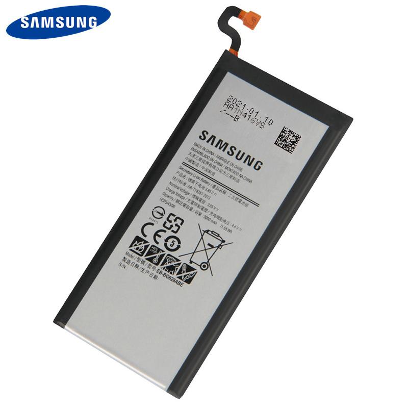 Originální baterie EB-BG928ABE pro Samsung GALAXY S6 edge Plus G928P G928F G928V G9280 G9287 EB-BG928ABA 3000mAh