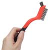 Wire Brush Set, Brass Nylon Stainless Steel with Angled Handle Grip for Kitchen Range Hood Gas Stove