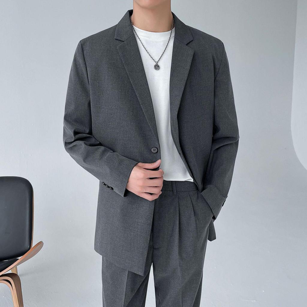High-End Autumn Korean Style Men's Casual Loose Suit Jacket - Trendy, Mature Look