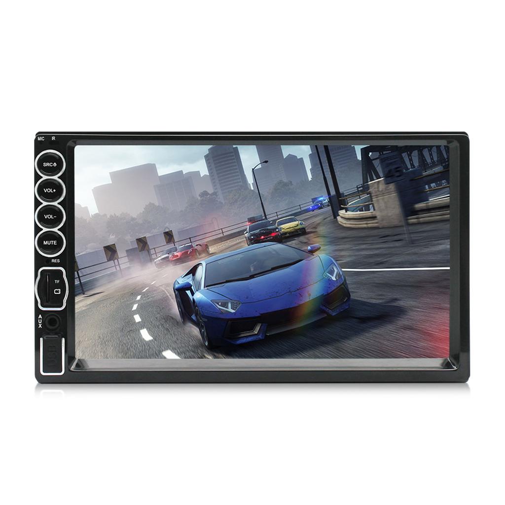 Upgraded Multimedia Car Stereo LCD Bluetooth-compatible Audio & Hands-Free Calling Built-in Microphone for Automotive