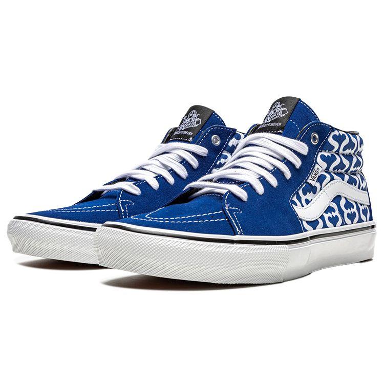 Vans Supreme x Grosso Mid Monogram S - Royal Unisex Sneakers Blue White VN0A5KS15YE
