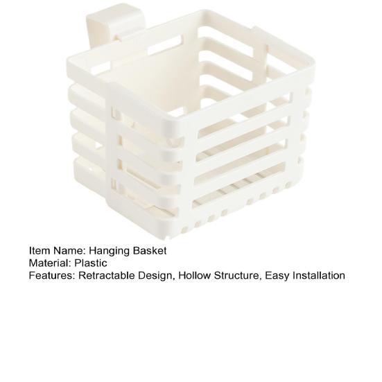 Storage Hanging Basket Retractable Design Adjustable Side Basket Ventilated Hollow Structure Vegetable Storage Container