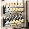 Wall-Mounted Punch-Free Slipper Rack for Doorway or Bathroom