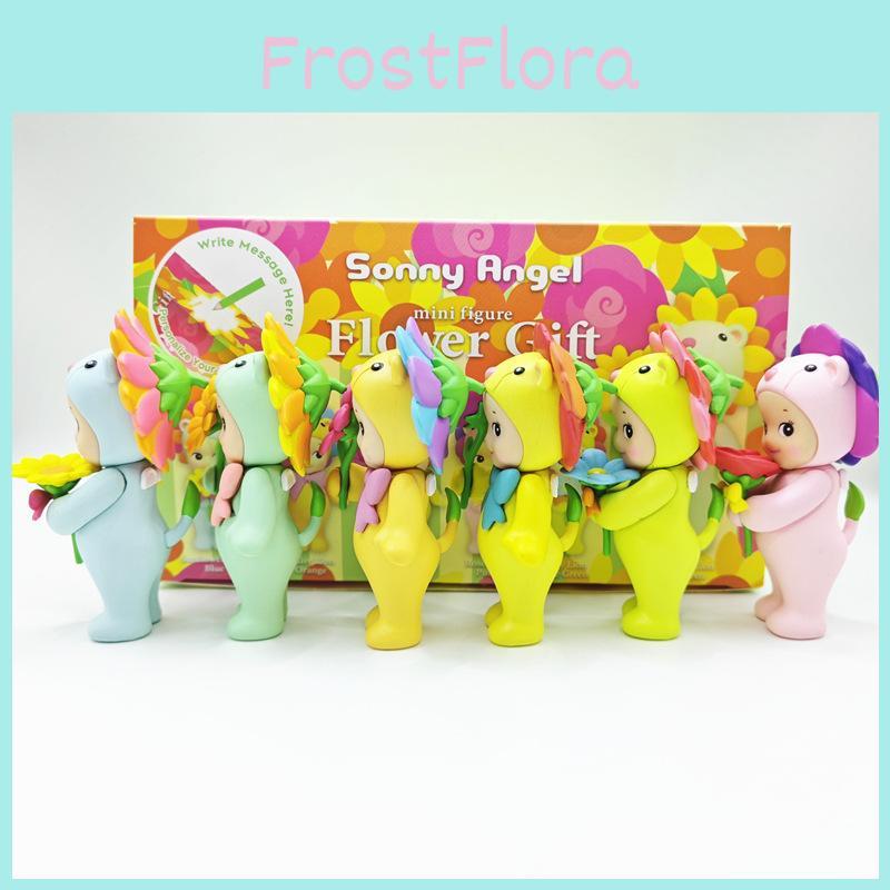 Charming Pvc Angel Figurines In Flower Plant Series With Rose And Sunflower Designs