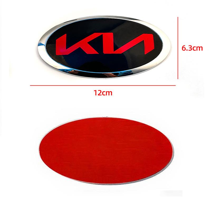 AABIW1 Car Front Gril Rear Trunk Emblem Sticker Accessories For Kia GT-Line Sportage Ceed Rio Picanto Sorento Soul Cerato Venga K9 Niro