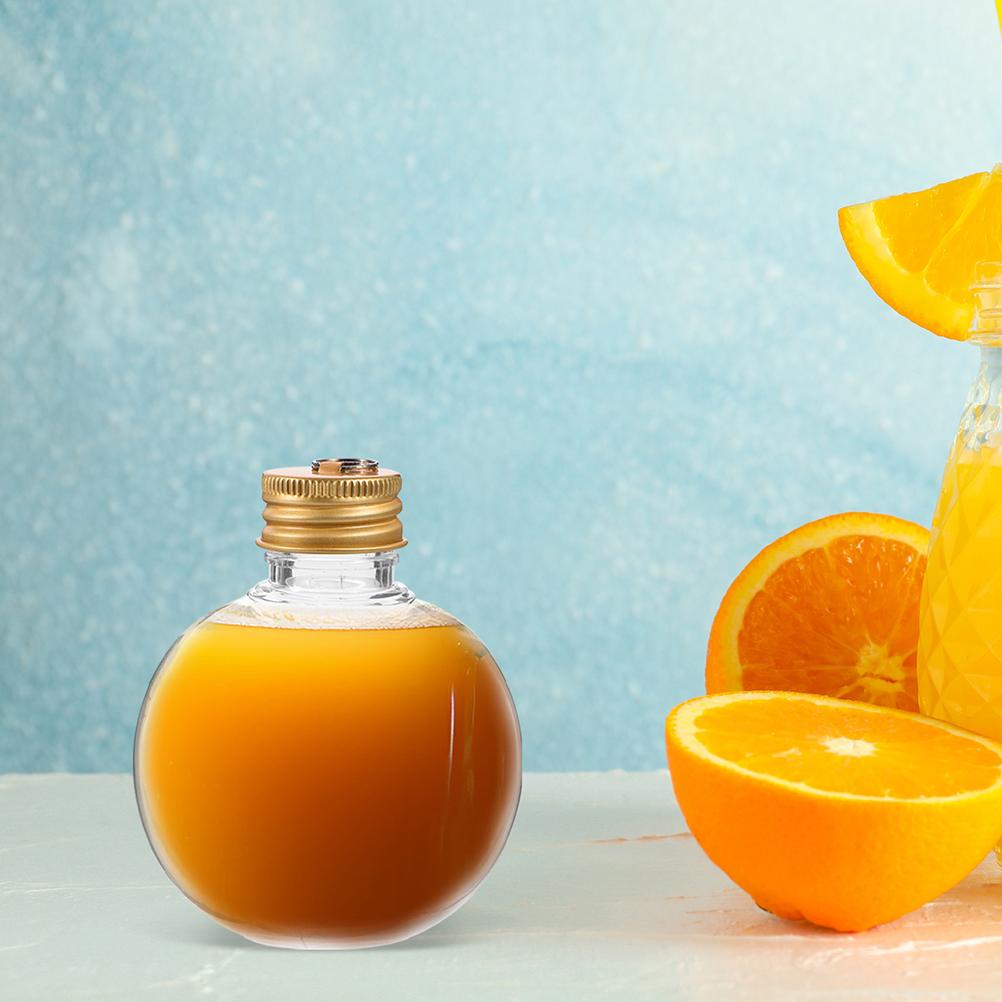 6pcs 150Ml Transparent Hanging Ball Bottles Clear Fillable Ornaments For Christmas Wedding Party Diy Drink Decorations Reusable