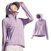 Rashguard for UV Sun Protection Protection Cool Quick Hoodie for Long Summer UV Stylish Purple [Pawinpaw] Women/Men, Protection, Hoodie, [UPF50+UV