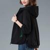 Women's Short Jacket Spring and Autumn New Hooded Middle-aged Mother Jacket Slim Casual Little Windbreaker
