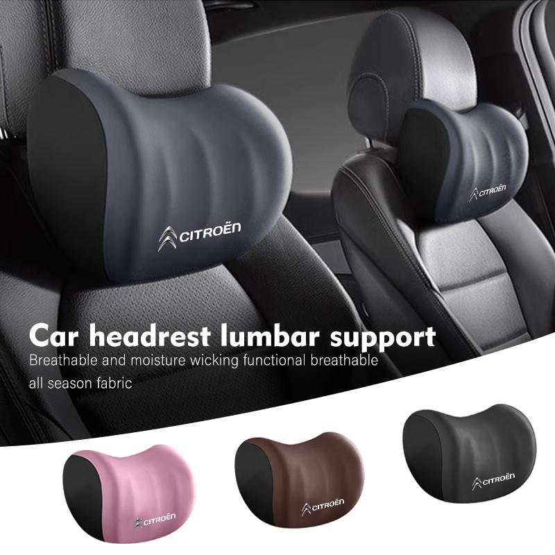 Comfort Car Back Neck Cushion Headrest Lumbar Pillow Support For Citroen C4 C3 C5 C1 C2 C6 VTS C4L DS3 DS4 DS5 Grand Berlingo