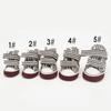 High Quality 4PCS/Set Pet Shoes Adjustable Waterproof Puppy Pet Dogs Boots Denim Dirt-proof Pet Supplies Pet