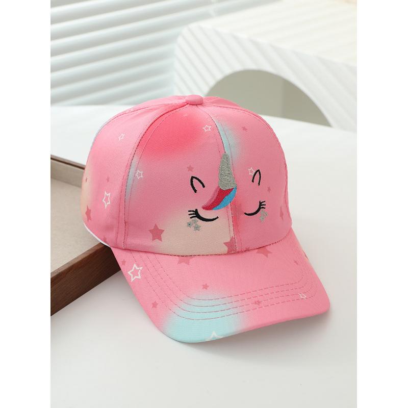 High quality children's hat unicorn cartoon baseball cap spring and autumn boys and girls outdoor sunshade cap
