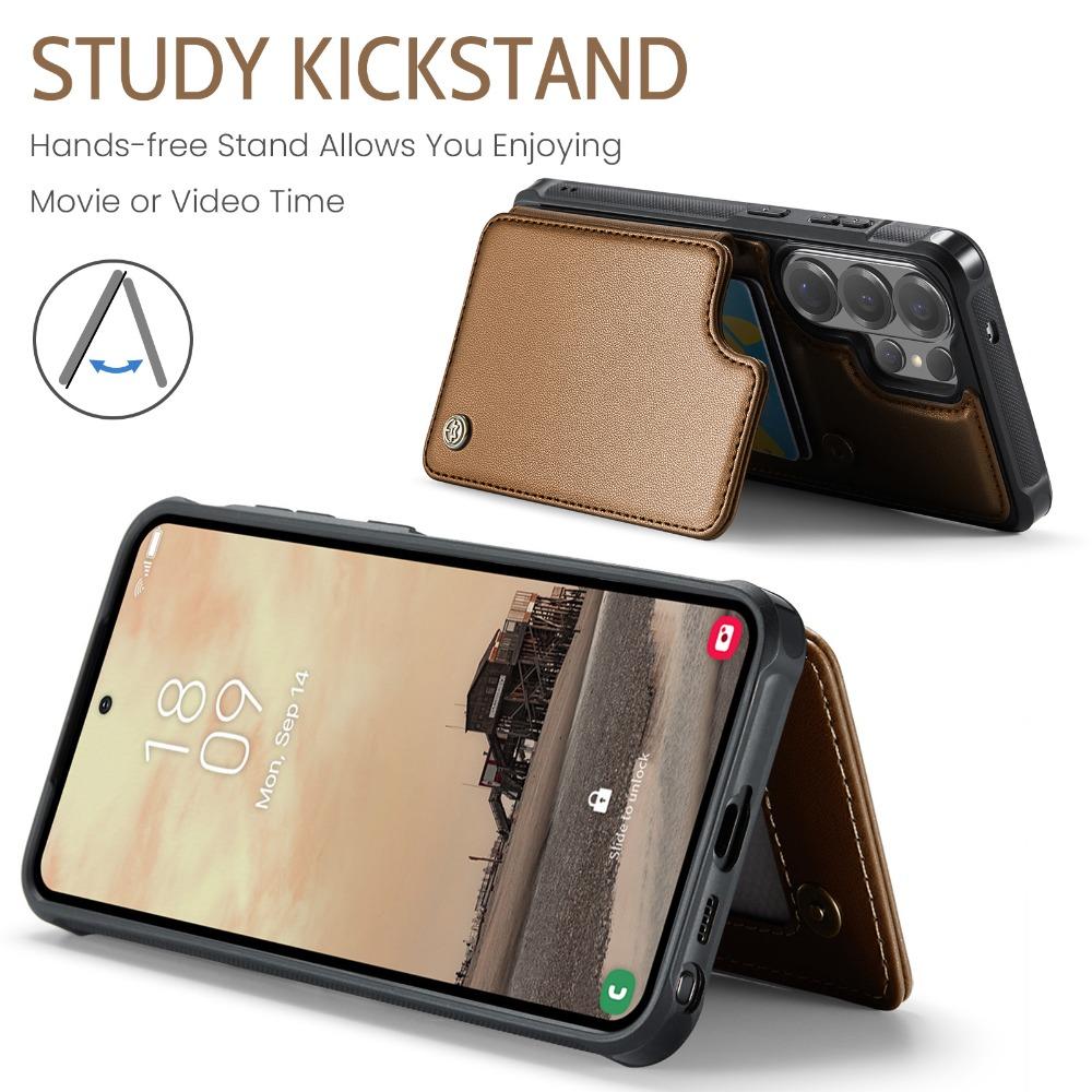 For Samsung Galaxy S26 Ultra 5G Premium Leather Card Case Magnetic Wallet Back Etui Samsung S26 Plus Phone S 26 Pro RFID Cover