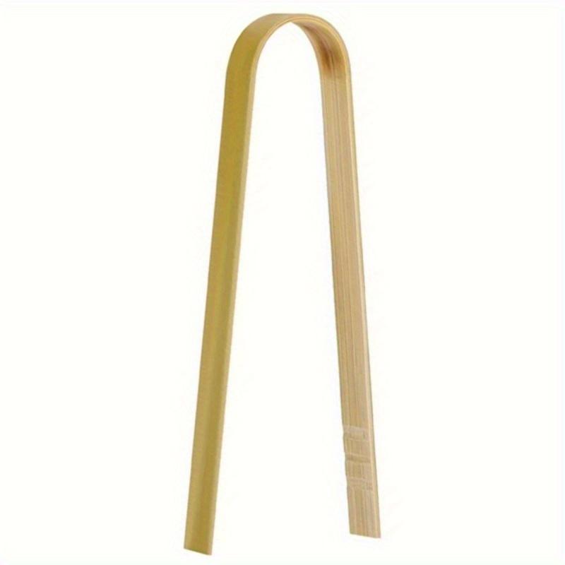 10pcs Mini Bamboo Disposable Bread Tongs Toast Tongs Disposable Cooking Tongs Food Serving Clips For Hotel/Restaurant 25g/35g/50g/65g