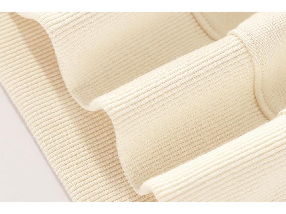 Plain Cotton Color-Block Polo Sweatshirt with Custom Logo, Turn-Down Collar, Loose Thin Fit for Autumn/Winter