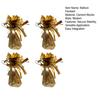 4Pcs Golden Metallic Balloon Weights Holder Reusable Non-Slip Balloons Pendants Graduation Party Christmas Wedding Decoration