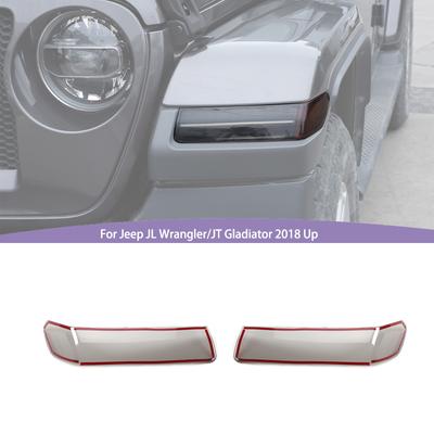Dekorace lampy na obočí kola ABS nálepka na kryt světla pro Jeep Wrangler JL pro JT Gladiator 2018 Up Exteriér Příslušenství