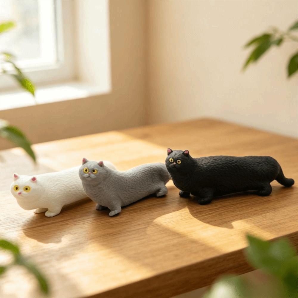 Slow Rising Cat Fidget Toy Slow Rebound Cat Reduce Pressure Toy Cat Squishy Toy  Daily Gift