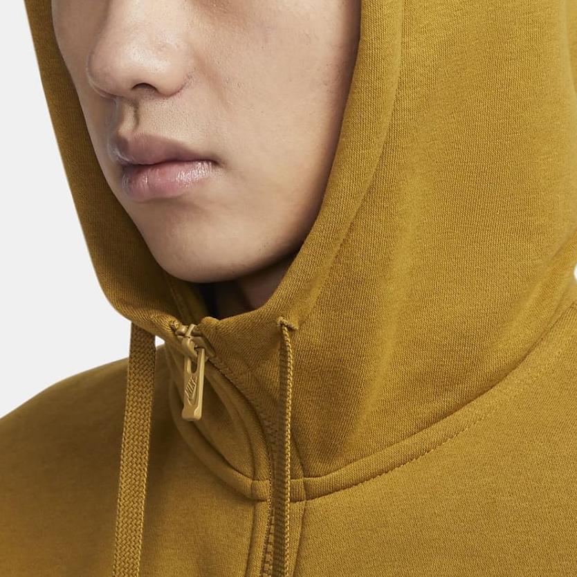 Nike Sportswear Club Fleece Solid Color Hooded Casual Jacket Men Jacket Bronze BV2646-716