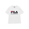Fila Fusion Brand Logo Print Round Neck Short Sleeve T-Shirt Unisex Tops White T11M829150IWT