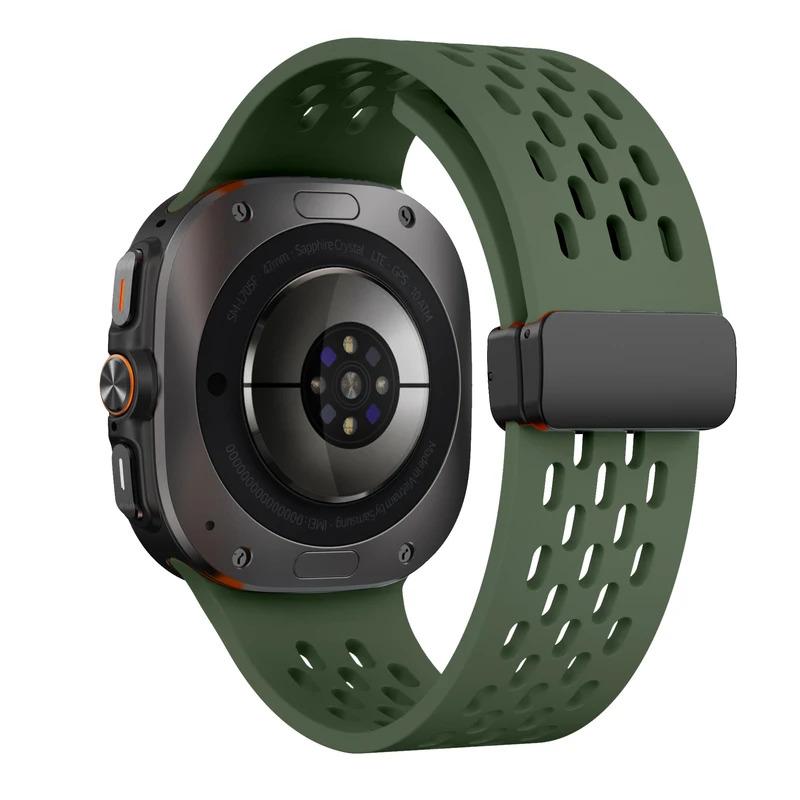 Strap for Samsung Galaxy Watch Ultra 47mm Accessories Breathable Silicone Magnetic Bracelet Correa Galax Y Watch 7 8 Ultra Band