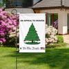 Patriotische Gartenflaggen Kieferbaum Willkommen Frühling Flagge 12x18 Zoll Lebendige Farbe Doppelseitige Schilder & Signale Für Garten Rasen Veranda