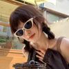 Pink Cat Eye Sunglasses Female Personality Small Frame Glasses Sunscreen Sunglasses Retro Versatile