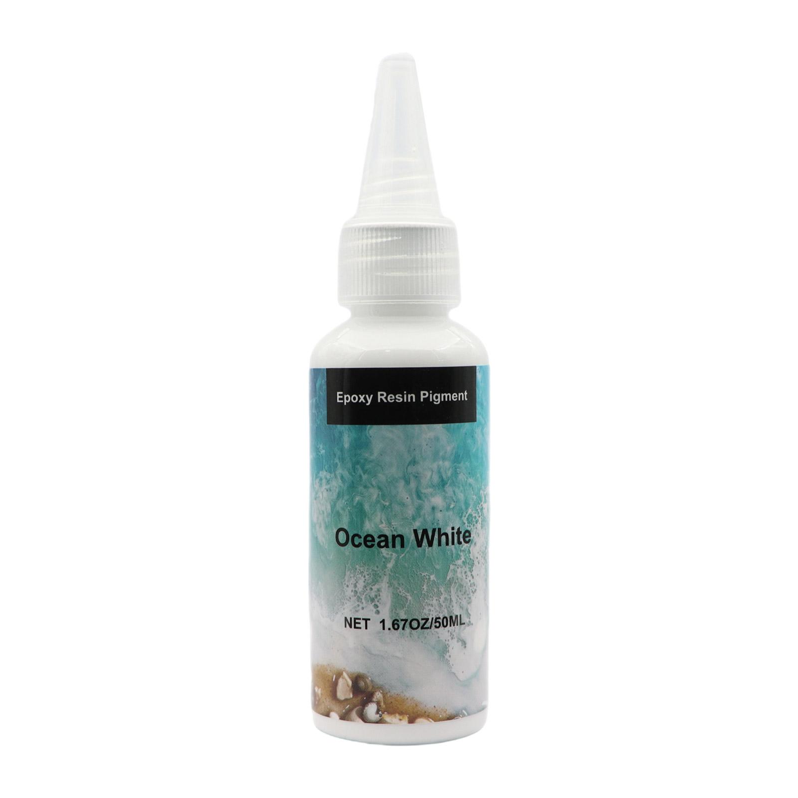 

Высококонцентрированные элегантные пигментные пасты на основе эпоксидной смолы 50 г. Аксессуары для создания морских волн и творческих проектов. белый